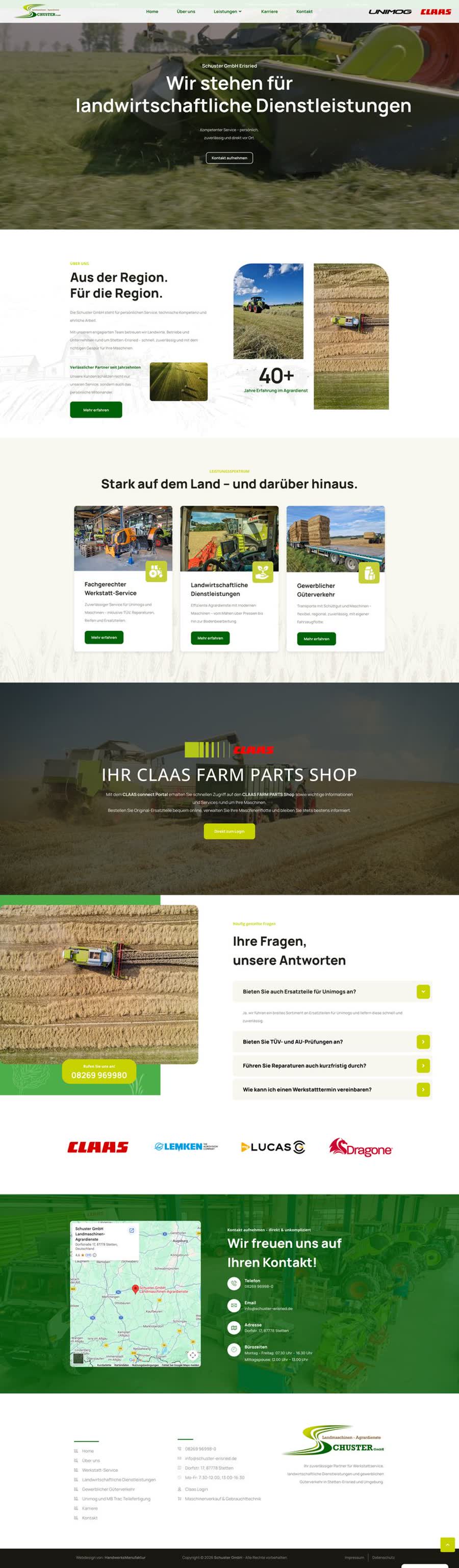 Schuster Erisried Website