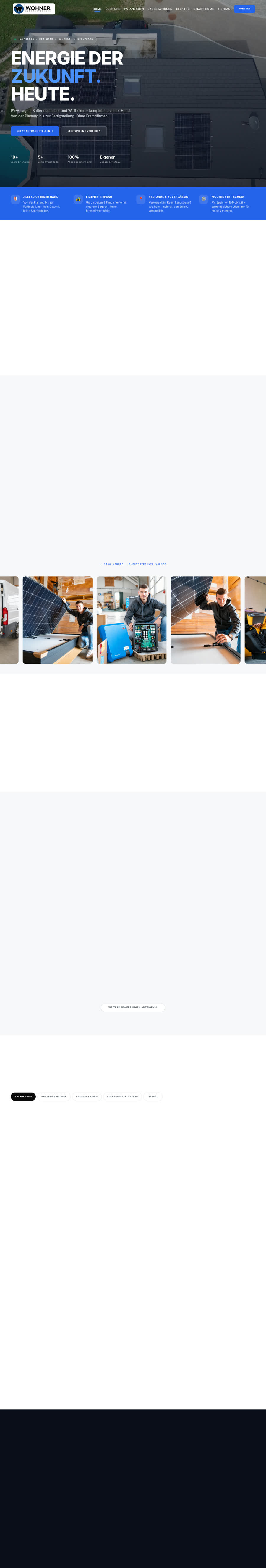 Wohner Elektrotechnik Website