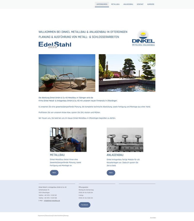 Dinkel Metallbau Vorher