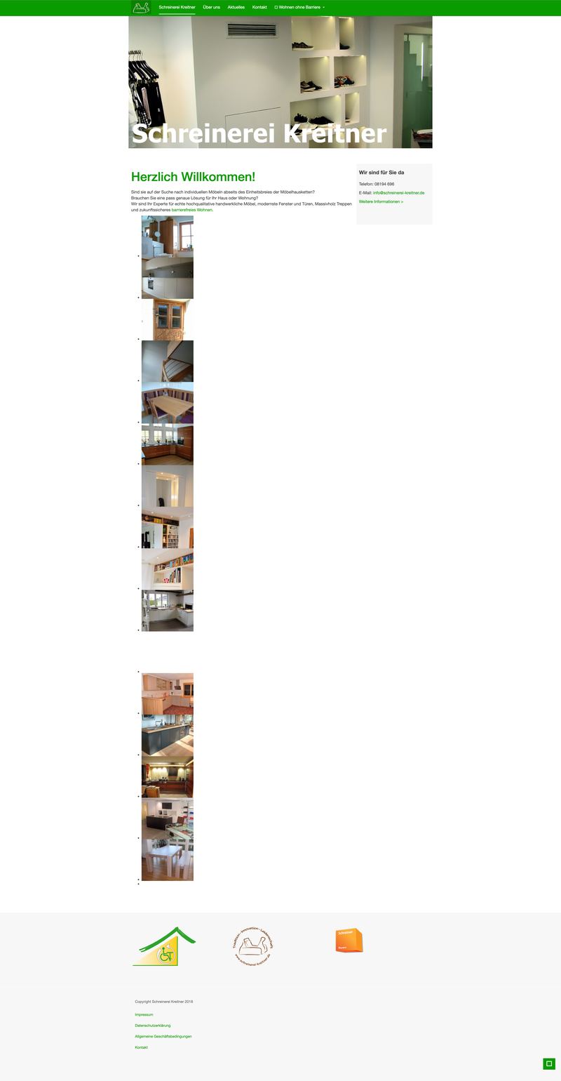 Schreinerei Kreitner Vorher